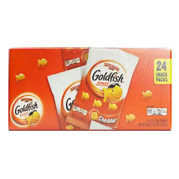 Goldfish Galletas Baked Snack Cracker Cheddar x 24 Unidades