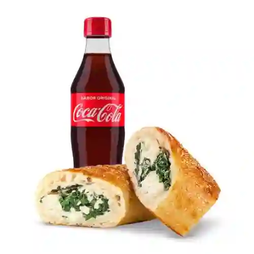 Stromboli y Coca Cola Original de 10 Oz