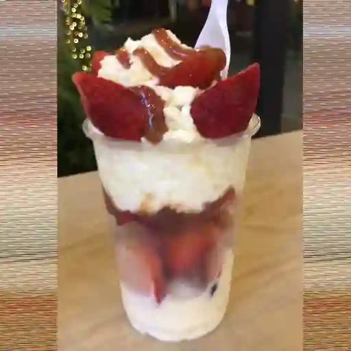 Fresas con crema chantilly