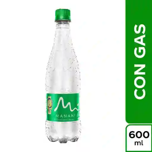 Agua Manantial Con Gas 600 ml