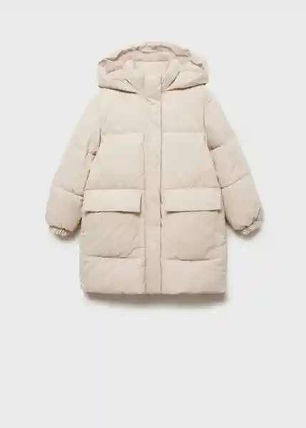 Abrigo Anorak Vega Piedra Talla 13 Niñas Mango