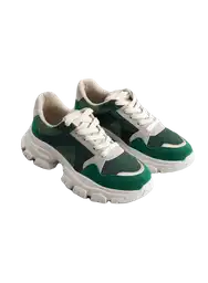 Tenis Suela Chunky Verde Talla 40