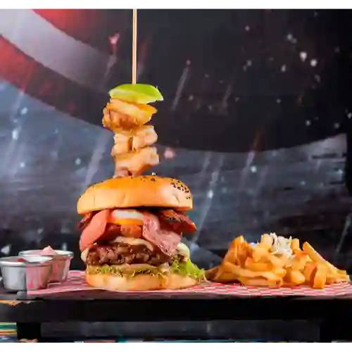 Hamburguesa Joker Pinchada con Chicharro