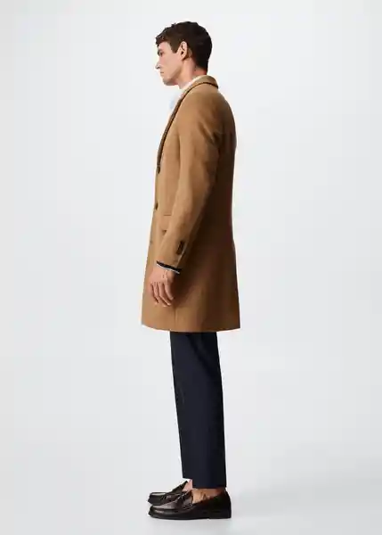Abrigo Arizona Camel Talla M 47010020_09 Hombre Mango