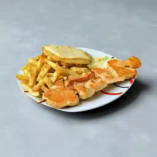 Chuzo de Pollo y Cerdo