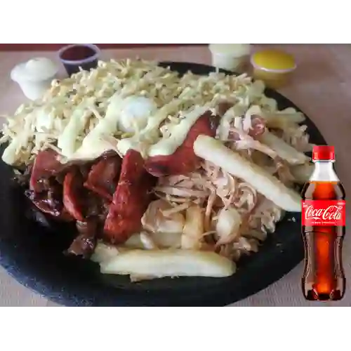Combo Salchi Mixto + Coca Cola Original 400 ml