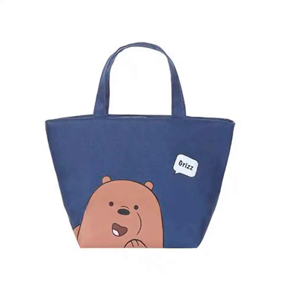 Miniso Lonchera Grizzly Azul we Bare Bears
