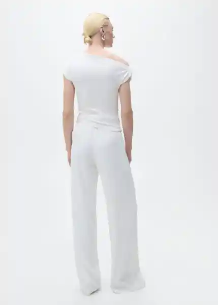 Top Juli Blanco Talla S Mujer Mango