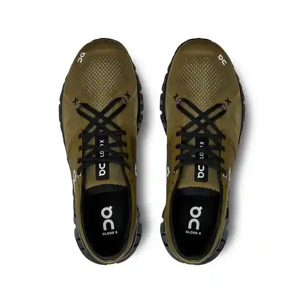 On Zapatos Cloud x 3 Para Hombre Café Talla 9 Ref: 60.98101