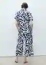 Pantalón Life Offwhite Talla S Mujer Mango