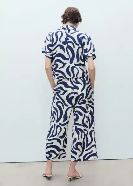 Pantalón Life Offwhite Talla S Mujer Mango