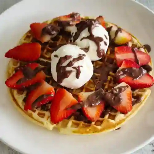 Waffle con Crema de Milo