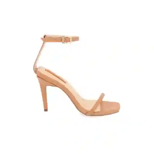 Sandalias Tacón Anna Beige Talla 40