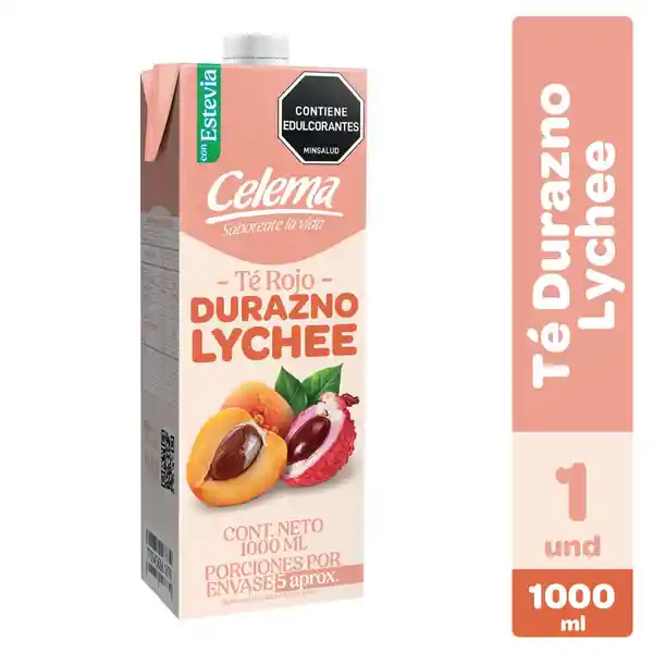 Celema té Rojo Durazno Lychee Sin Calorías