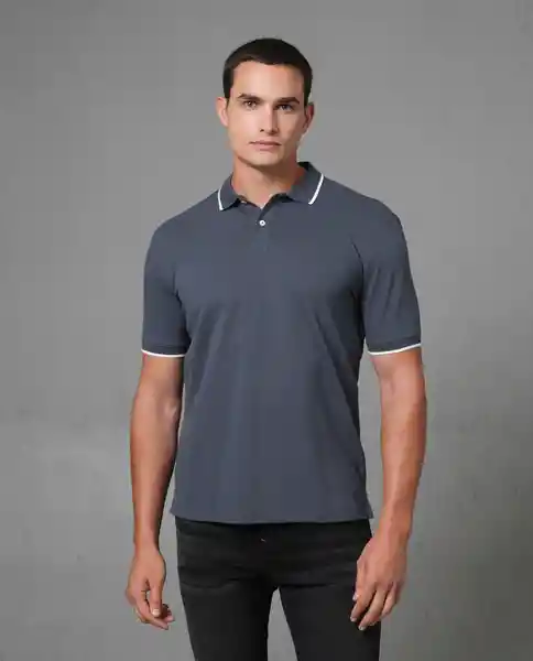 Camisa Tipo Polo Hombre Gris Talla M 190G001 Rifle