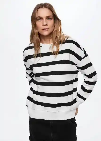 Sudadera Strapi Offwhite Talla 24 Mujer Mango