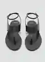 Sandalias Wally Negro Talla 37 Mujer Mango
