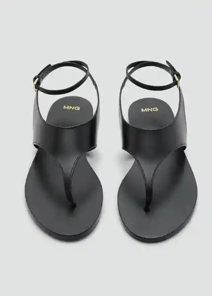 Sandalias Wally Negro Talla 37 Mujer Mango