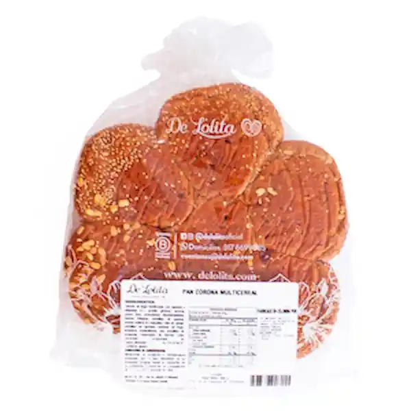 De Lolita Pan Corona Multicereales Artesanal