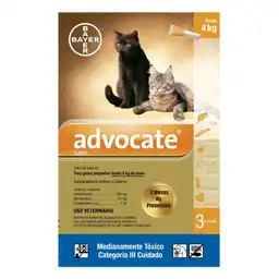 Advocate Antiparasitario Para Gato Pequeño Hasta 4 Kg 