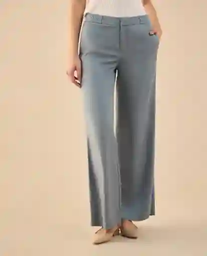 Pantalón Azul Chambray Medio Talla 8 432G004 Esprit