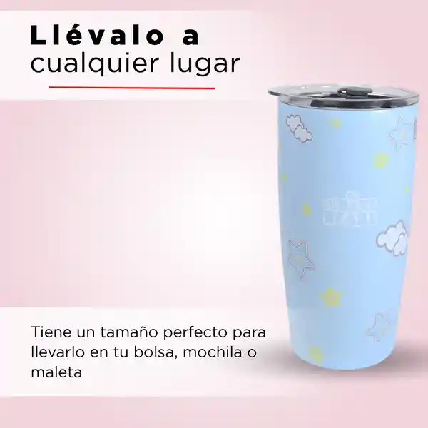 Miniso Termo de Acero Con Pitillo de Polar 530 mL