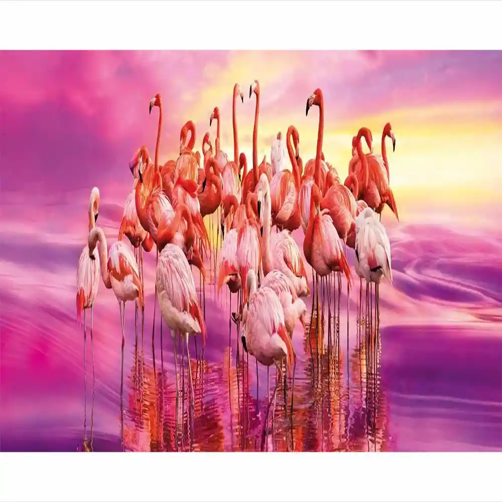 Clementoni Rompecabezas Flamingo Dance Panorama 1000 Piezas