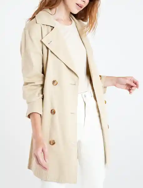 Chaqueta Mujer Beige Polvo Claro Talla M Naf Naf