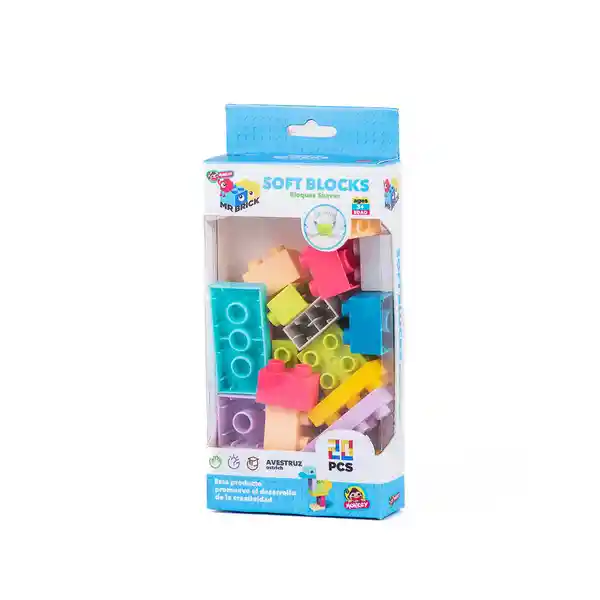 Monkey Set de Bloques Suaves Para Niños Pequeños