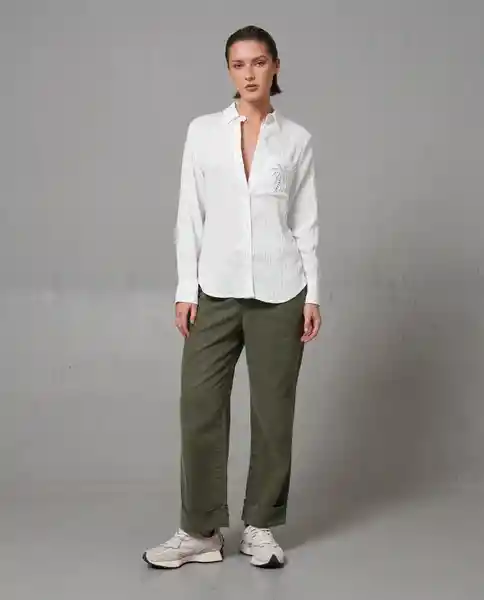 Pantalón Mujer Verde Talla 12 269G001_VER190309 Rifle