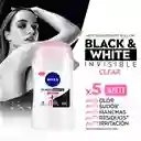 Nivea Antitranspirante Invisible Black & White Clear en Barra