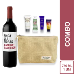 Combo Vino Cabernet Sauvignon Las Moras + L'Occitane Kit Ella