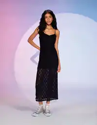 Vestido Mujer Negro Talla Medium 8968001 American Eagle