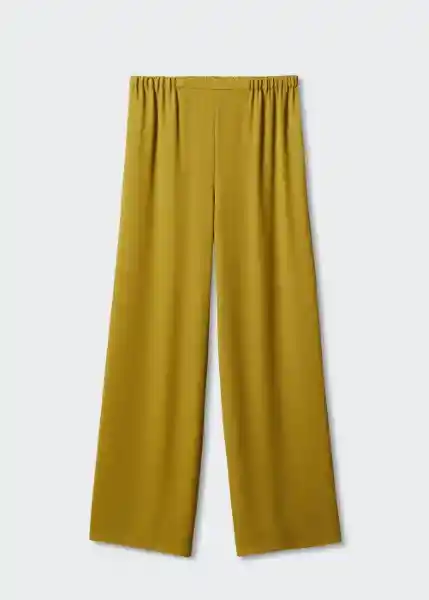 Pantalón Tulipa-A Oliva Talla L Mujer Mango