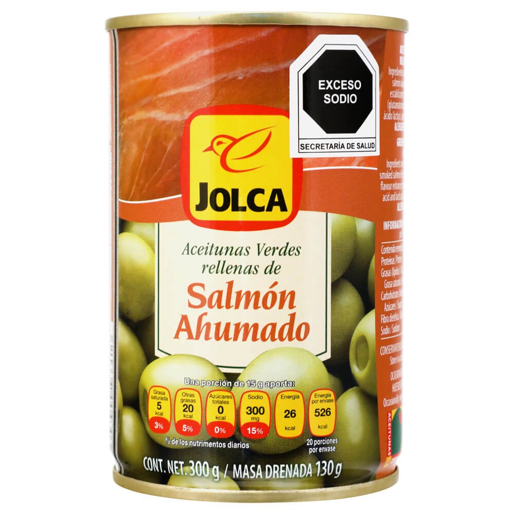 Jolca Aceitunas Verdes Rellena de Salmón Ahumado 300 g