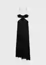 Vestido Deity Negro Talla S Mujer Mango
