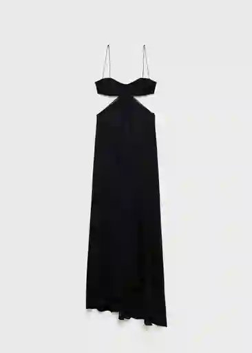 Vestido Deity Negro Talla S Mujer Mango