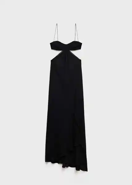 Vestido Deity Negro Talla S Mujer Mango