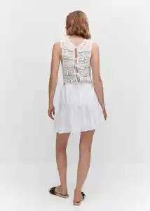 Vestido Blake Blanco Talla S Mujer Mango