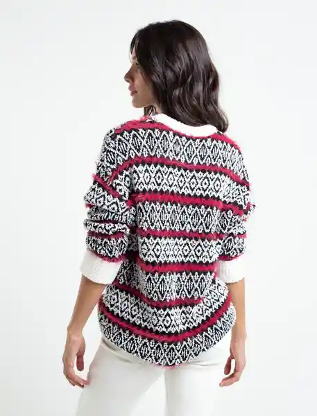  Saco Tejido Plaza Mujer Crudo Pretenido Talla M Naf-Naf 