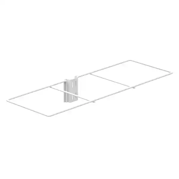 Hacks & Racks Organizador Papel Riel 3 Espacios Blanco