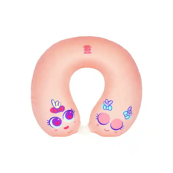 Almohada de Viaje de Espuma Viscoelástica Distroller Rosa Miniso