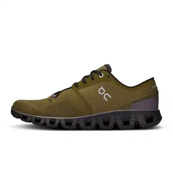 On Zapatos Cloud x 3 Para Hombre Café Talla 9 Ref: 60.98101