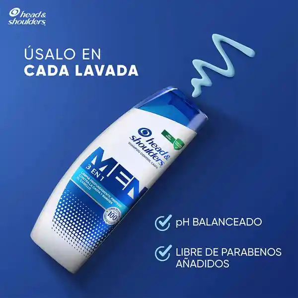 Head & Shoulders Shampoo 3 en 1 Men 650 mL