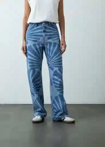 Jean Annie Mujer Azul Indigo Claro Talla 8 Naf Naf