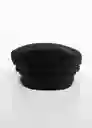 Gorra Baker1 Negro Talla S Mujer Mango