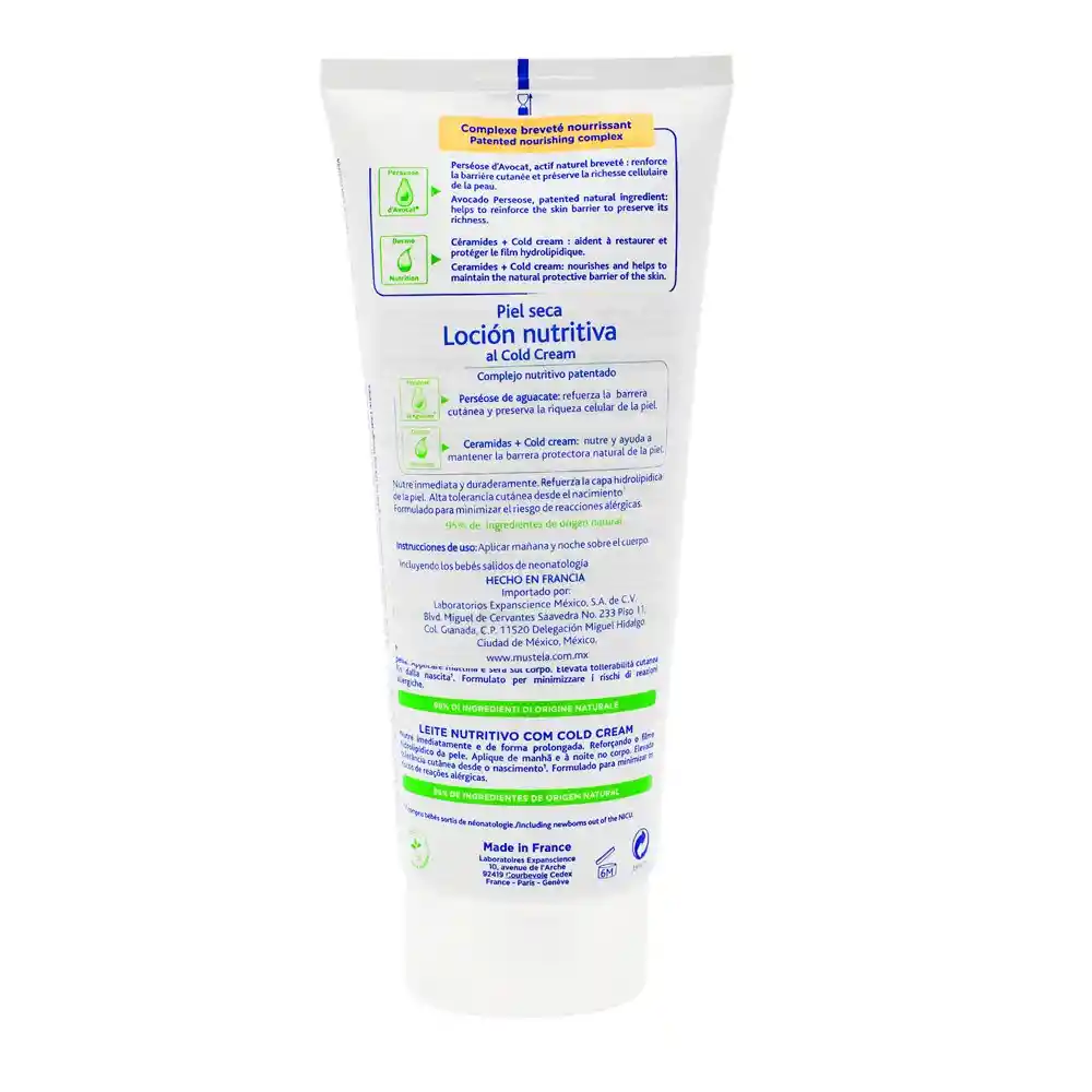 Mustela Crema Corporal Nutritiva con Cera de Abeja