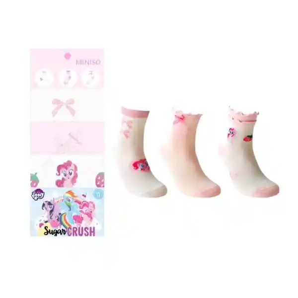 Medias Infantiles Serie my Little Pony Color Rosa Miniso