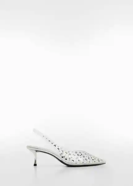 Zapatos Clara-A Plata Talla 38 Mujer Mango