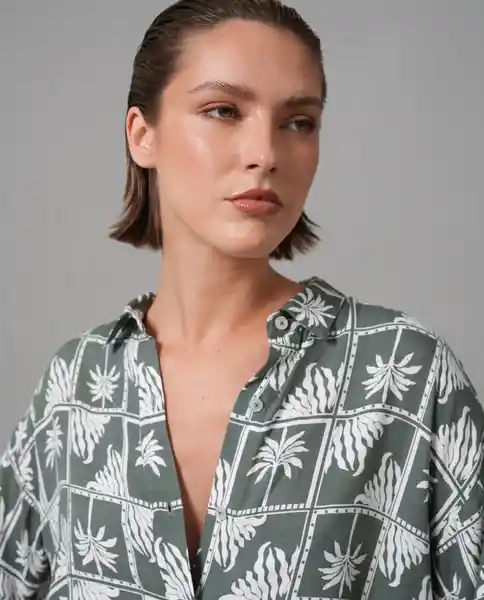 Camisa Mujer Verde Talla S 219G015_VER176009 Rifle